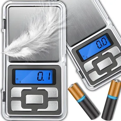 Productafbeelding van Digitale Precisieweegschaal tot 200g met LCD Display - Nauwkeurige Mini Weegschaal met Tarra-functie