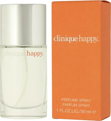 Obrázek produktu pro Clinique Happy, Ženy, 30 ml, Nedoplnitelná lahvička, citrus, red grapefruit, bergamot, Hawaiian wedding flower, spring mimosa, Sprej, Alcohol denat., fragrance (parfum), water\aqua\eau, hydroxycitronellal, limonene, citronellol,...