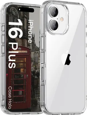Produktbild von Handyhülle für iPhone 16 Plus, Bizon Case Halo, Transparent