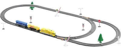 Image de Train électrique + rails pour les fans de train Trains à deux vitesses TRAIN BUILDER