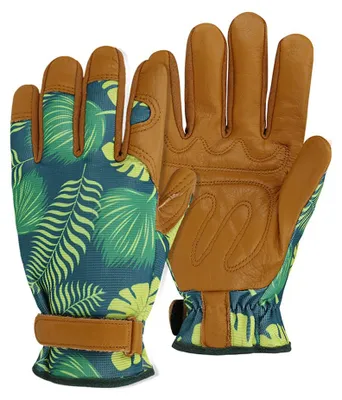Produktbild von 1 Paar Damen-Gartenhandschuhe aus Rindsleder, geeignet für Gartenarbeiten, atmungsaktiv und bequem