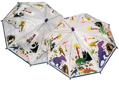 Zdjęcie produktu dla Parasol Dinozaur przezroczysty