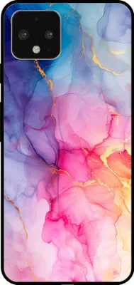 Produktbild von Handyhülle für Google Pixel 4 mit Marmordruck - TPU Backcover Case Marble Design - Regenbogen