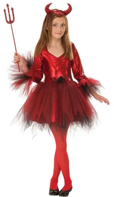 Image de Costume d'Halloween rouge - Robe de cosplay unie avec pantalon
