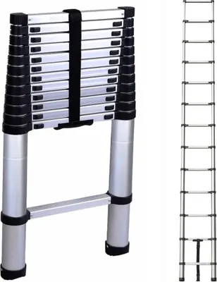 Produktbild von Teleskop-Stahlleiter 3,8m