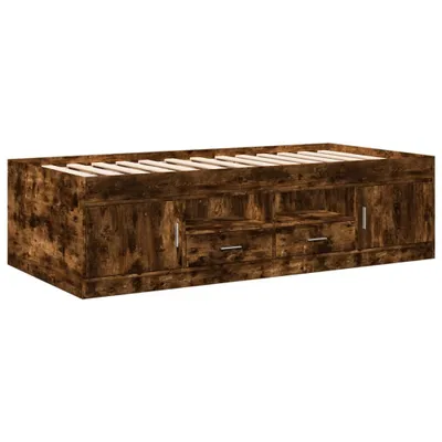 Produktbild von Tagesbett mit Schubladen ohne Matratze Räuchereiche 90x190 cm