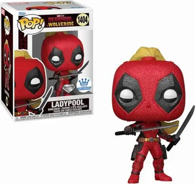 Obrázok produktu pre Marvel Deadpool 3 Funko POP! Vinyl Figur Ladypool (1404) (Diamond-Collection)