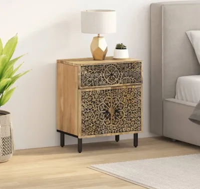Obrázok produktu pre vidaXL Nočný stolík 50x33x60 cm z masívneho dreva mango