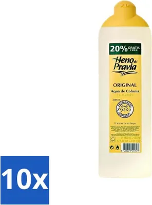Obrázok produktu pre Heno de Pravia - Kolínska voda - Originálna vôňa - Osviežujúca a luxusná - 780 ml - Hodnotné balenie - 10 kusov