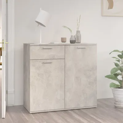 Immagine prodotto di vidaXL Credenza grigio cemento 80x36x75 cm materiale a base di legno