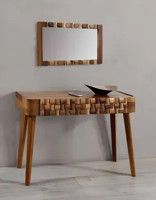 Image de Table console Commodes Meubles Style Console Table de maquillage Style italien Marron