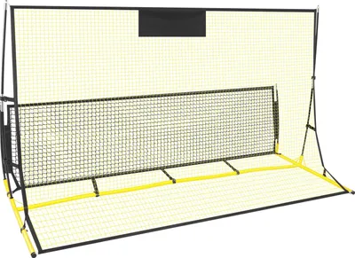 Imagen del producto de Portería de fútbol con superficie de rebote de doble cara - 210x120x85 cm - Red de entrenamiento para fútbol