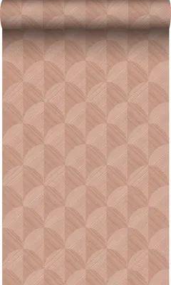 Imagen del producto de Origin Wallcoverings papel pintado diseño 3D rosa terracota 50 x 900 cm