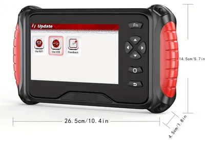 Immagine prodotto di Scanner OBD2 - Strumento di autodiagnosi - Lettore di codici di errore - Scanner diagnostico - Diagnostica per auto - 3 funzioni di reset