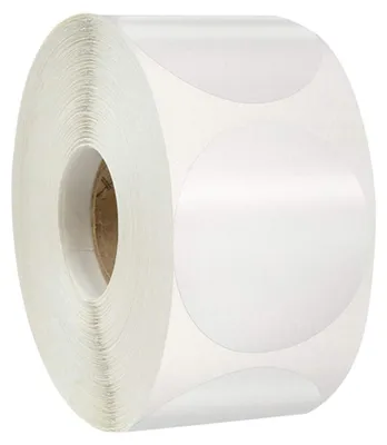 Produktbild von 500 selbstklebende, transparente Etiketten – runde Aufkleber, 2,5 cm Durchmesser