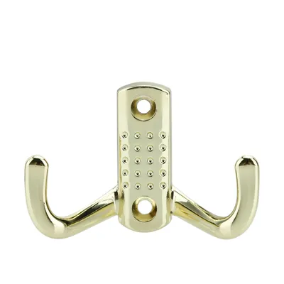 Immagine prodotto di Intirilife appendiabiti doppi in oro - design appendiabiti corti da parete in metallo ganci da parete per abiti giacche vintage