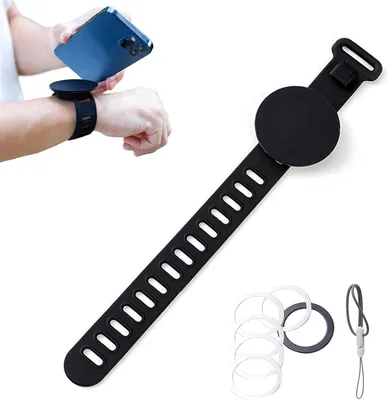 Obrázok produktu pre Magnetický držiak na telefón na bicykel, nastaviteľný, 29,5 cm, univerzálny, vhodný na šport a detské kočíky