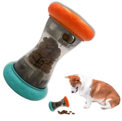 Productafbeelding van Interactief hondenspeelgoed in hantelvorm met lekkersdispenser