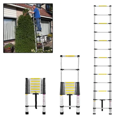 Productafbeelding van Telescopische Ladder Multifunctioneel 3,8 Meter Aluminium