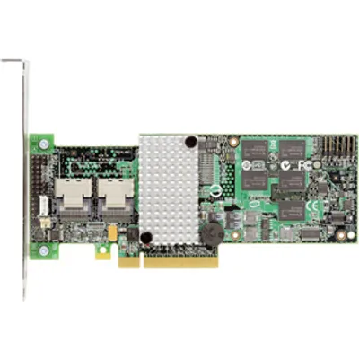 Produktbild von Intel RS2BL080, SAS, SATA, Serial ATA II, PCI Express x4, 0, 1, 5, 6, 10, 50, 60, 6 Gbit/s, Low Profile MD2 Card, 512 MB