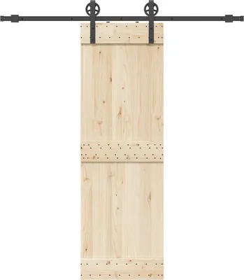 Produktbild von "2026 Promotion" Schiebetürbeschlag-Set 200 cm Stahl Schwarz - Sonstiges Türzubehör CC23541