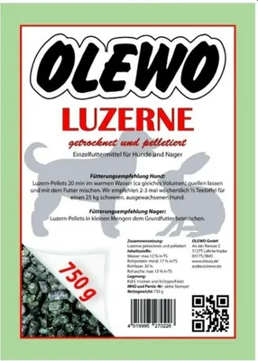 Immagine prodotto di Olewo 750g Pellet di erba medica