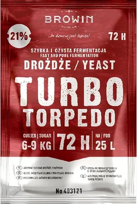 Produktbild von Turbo-Hefe Torpedo 72 h 21% - 120 g Turbo Brennhefe Alkohol Hefe Brennhefe Herstellung Turbohefe Gärhefe Hefe