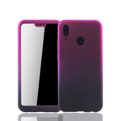 Productafbeelding van Beschermhoes voor Huawei P20 Lite, volledige hoes met schermbescherming, 360 graden, paars