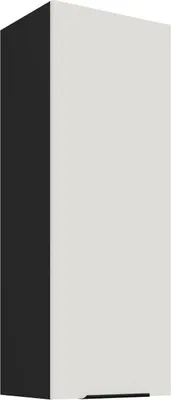 Produktbild von LUNARA Küchenoberschrank – Breite 40 cm, weiß/schwarz