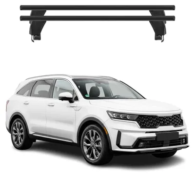 Produktbild von Menabo Dachträger Grundtäger für Kia Sorento 2019-2020 ABE Aluminium Schwarz 2x, KI-generiertes Bild