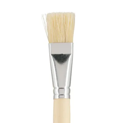 Produktbild von VBS Borstenpinsel Nature Set 3 Stück 2 cm 3 cm 4 cm Malerpinsel Naturborsten Größe 20