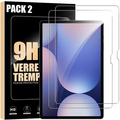 Image de 2x Verre Trempé pour Samsung Galaxy Tab S10 Plus / S9 Plus - Protection d'écran Transparent