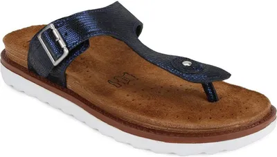 Produktbild von JOE N JOYCE Rom Sandale Komfort Flexible Fit Blue Schmal Größe EU 38