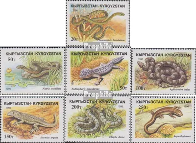 Produktbild von Briefmarken Kirgisistan 1996 Mi 107-113 (kompl.Ausg.) postfrisch Reptilien