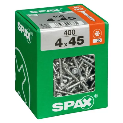Produktbild von Spax Universalschrauben 4.0 x 45 mm TX 20 - 400 Stk.
