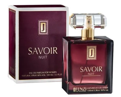 Produktbild von JFenzi Savoir Nuit Eau de Parfum Damen 100 ml – Blumig Orientalischer Duft mit Kokos, Gardenie & Moschus