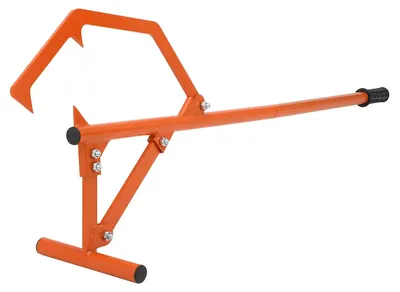 Produktbild von Holzwendehaken - Stammwender - Verstellbarer Haken - Ergonomischer Gummigriff - Tragbar - Eisen - Orange