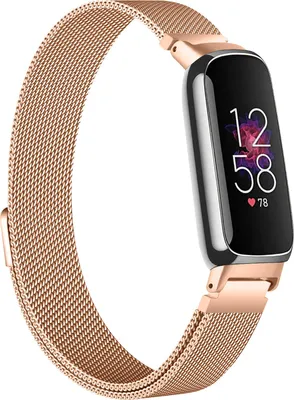 Produktbild von Milanaise-Armband für Smartwatches – Passend für Fitbit Inspire 3 – Roségold – Strap-it Uhrenarmband / Armband