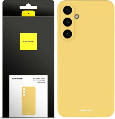 Image de Coque en silicone SPACECASE Coque en silicone pour Galaxy S23 FE Jaune