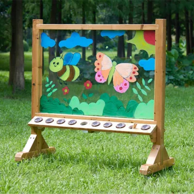 Image de MASTERKIDZ Tableau de peinture en acrylique transparent + godets