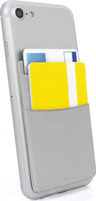 Produktbild von 2 Fächer Handy Kartenhalter RFID Blocking Kartenfach Smartphone Etui Silber