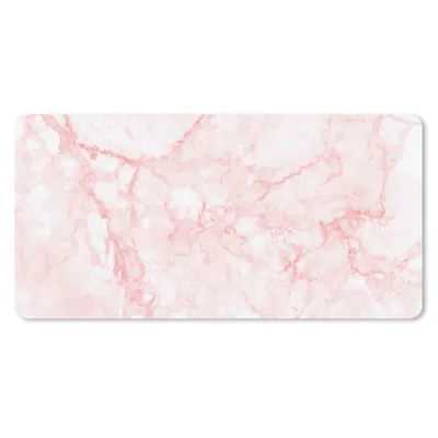 Produktbild von MuchoWow® Mauspad Mousepad Marmor - Weiß - Rosa - Chic 60x30 cm - Mousepads - Maus Mat - Pad - Mausunterlage - Nachhaltig