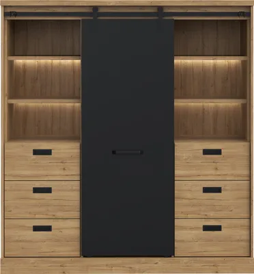 Produktbild von Kaszimiro KZMR631B-M328 Highboard im Loft-Stil