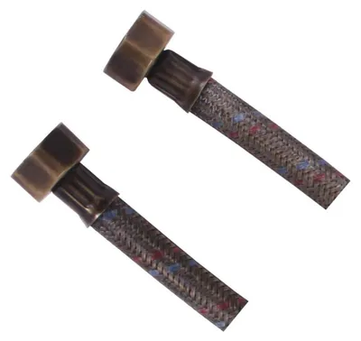 Zdjęcie produktu dla Wąż elastyczny, stal nierdzewna FxF 1/2 "x1/2", 40cm, brąz