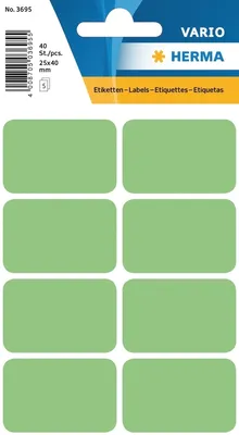 Produktbild von HERMA Multi-purpose labels 26x40mm green 40 pcs., 2,6 cm, 4 cm