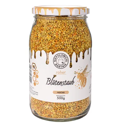 Produktbild von Blütenpollen 500g – Frische Bienenpollen in Granulatform, Blütenstaub direkt aus der Imkerei Bienenhaltung
