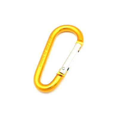Produktbild von 10 Alu- Karabinerhaken 60 x 6mm Gold Karabiner Feuerwehrkarabiner
