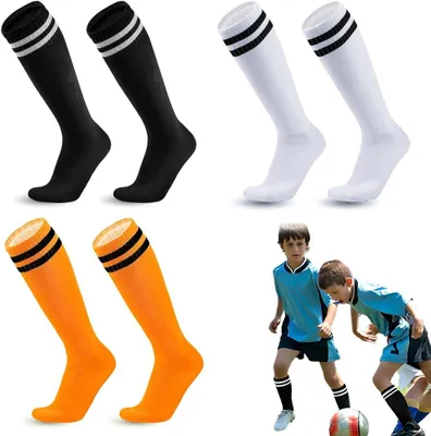 Obrázok produktu pre Futbalové ponožky 26-34, protišmykové unisex, pre športový tréning, sada 3 párov