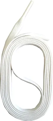 Produktbild von SNORS gewachste Schnürsenkel flach - WEISS - 6-7mm - 110cm