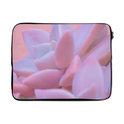 Produktbild von MuchoWow® Laptop Hülle 15 Zoll Sukkulente - Sommer - Rosa - Pflanzen Laptoptasche - Laptoptasche - Sleeve - Rundum-Schutz